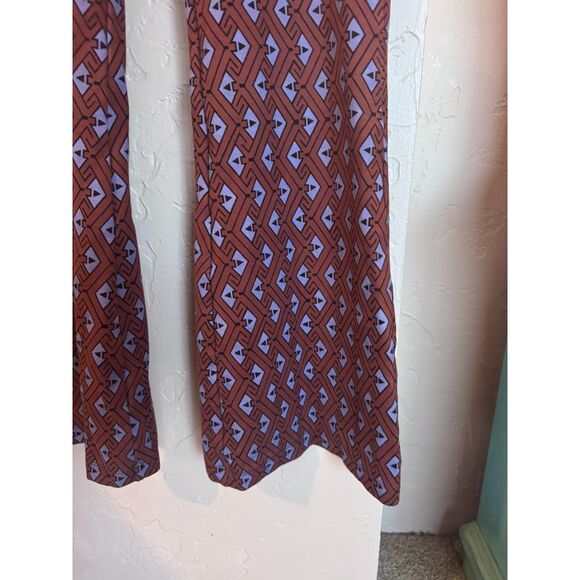 by Anthropologie Joni Printed Flare Leg Stretch Pants Bell Bottom Small - Picture 5 of 8